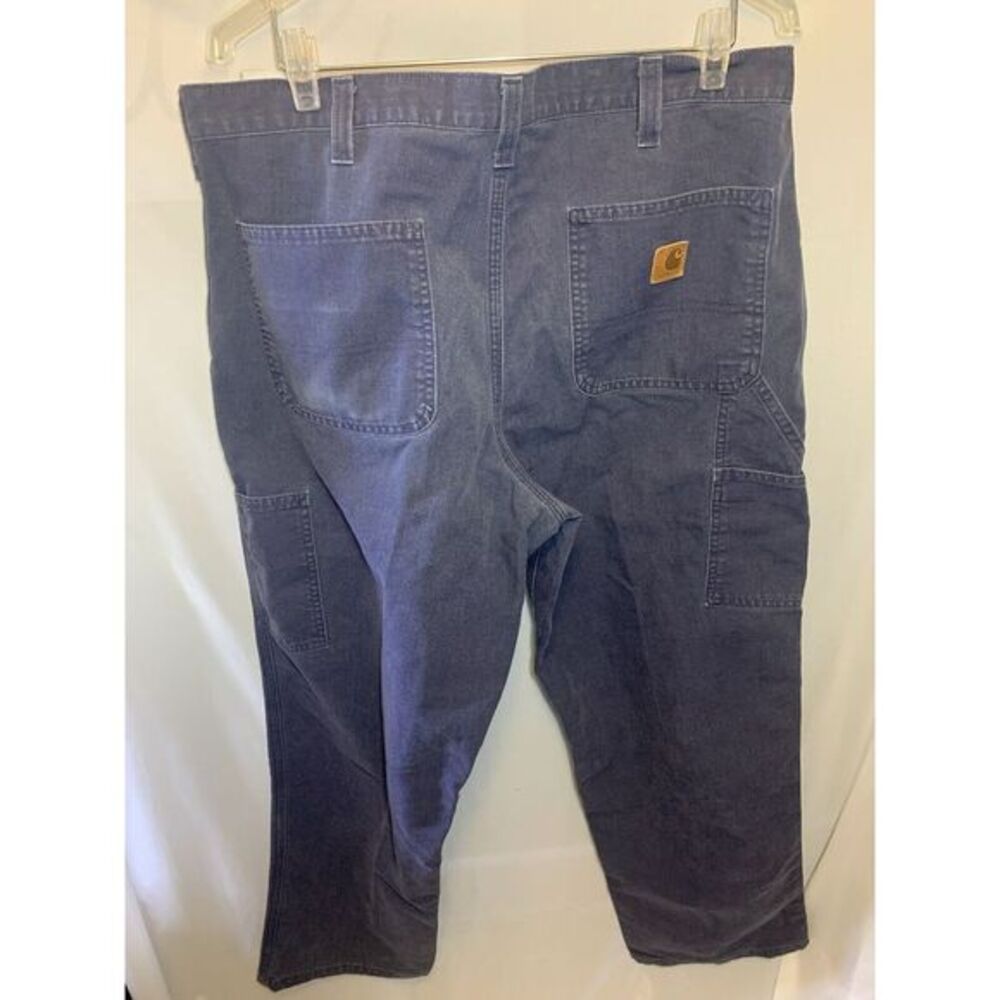 mens 383-20‎ dungaree carhartt canvas denim blue work jeans 36/30